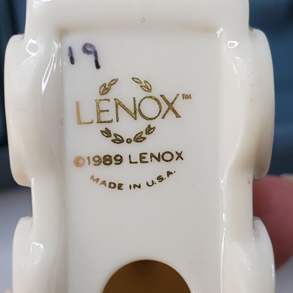 LENOX 1989,90, Yuletide Express Locomotive Train, Passenger Car & Dining Car - Picture 6 of 12